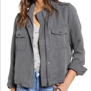 New Rails Collins Military Jacket Light Charcoal